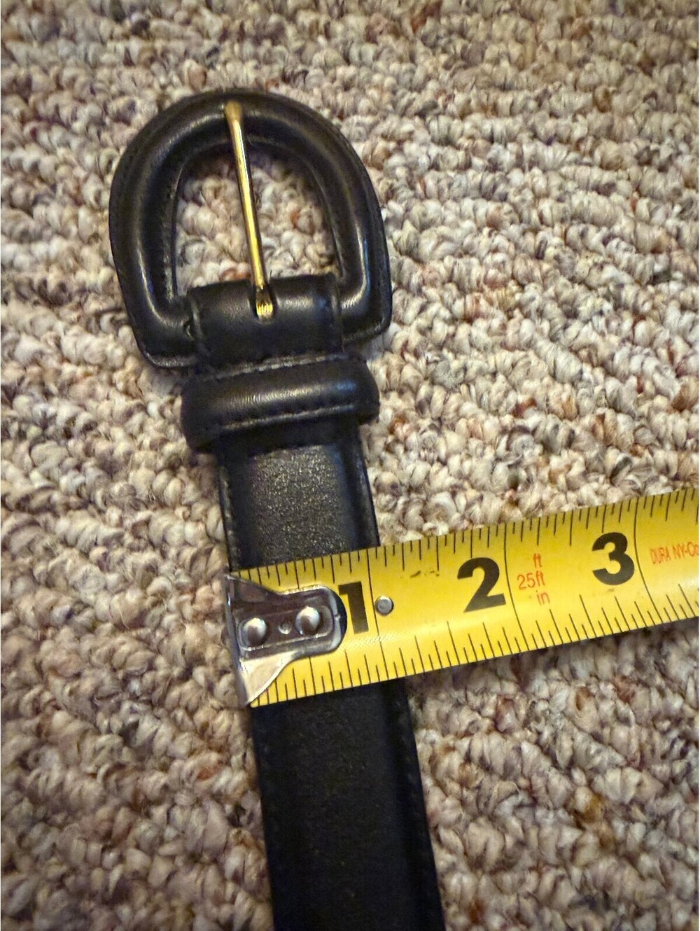 Coach Brindle all black leather 3901 belt - Picture 6 of 6